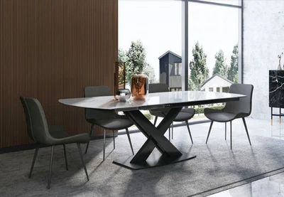 Esszimmergruppe Tisch 4x Stühle Sitzgruppe Essgruppe Esszimmergarnitur Tischset - Bild 1 von 4