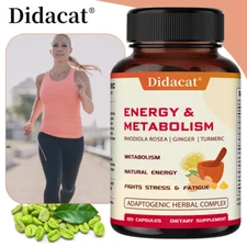 Rhodiola Rosea Ginger Turmeric Energy Metabolism Support Improve Fatigue 