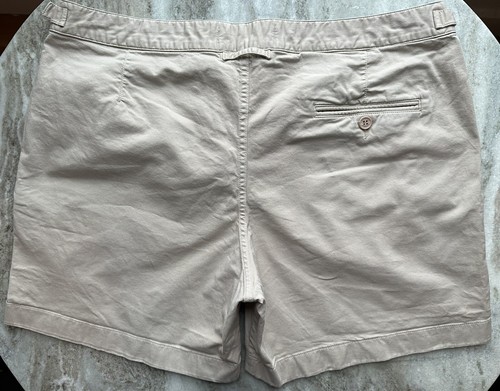 Orlebar Brown Cotton Side Tab Shorts 38 Tan Beige Chino Short Pants - 第 2/6 張圖片