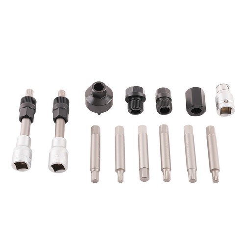 13pcs Car Pulley Removal Decoupling Puller Set Alternator Pulley Tool New - Picture 6 of 12