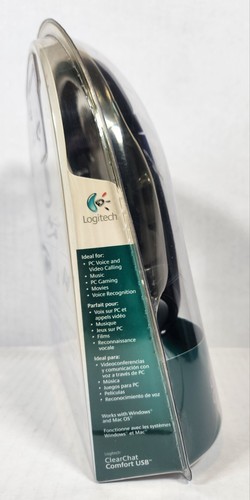Logitech ClearChat Comfort USB Headset w/ Noise-Canceling Microphone 981-000310 - Photo 4/5