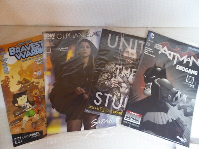 Loot Crate Exclusive Comics New Sealed Batman MAD Orphan Black Bravest Warriors