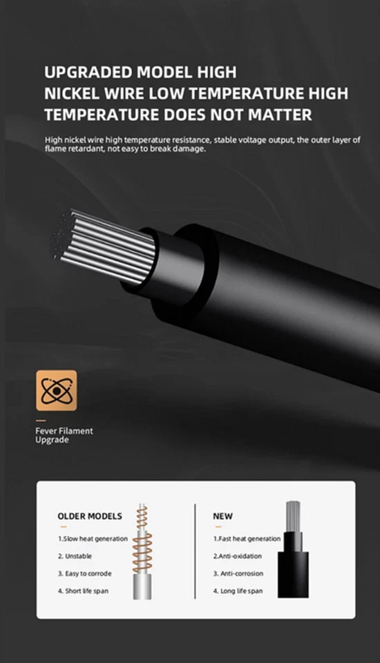 Almohadillas térmicas de lana de cordero calentador de cojines de asiento de coche de invierno para cubierta de asiento con calefacción 2 piezas Foto 4 de 4