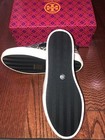 NIB Authentic Tory Burch Navy T Monogram Slip On Sneaker Size 7.5 — photo 3