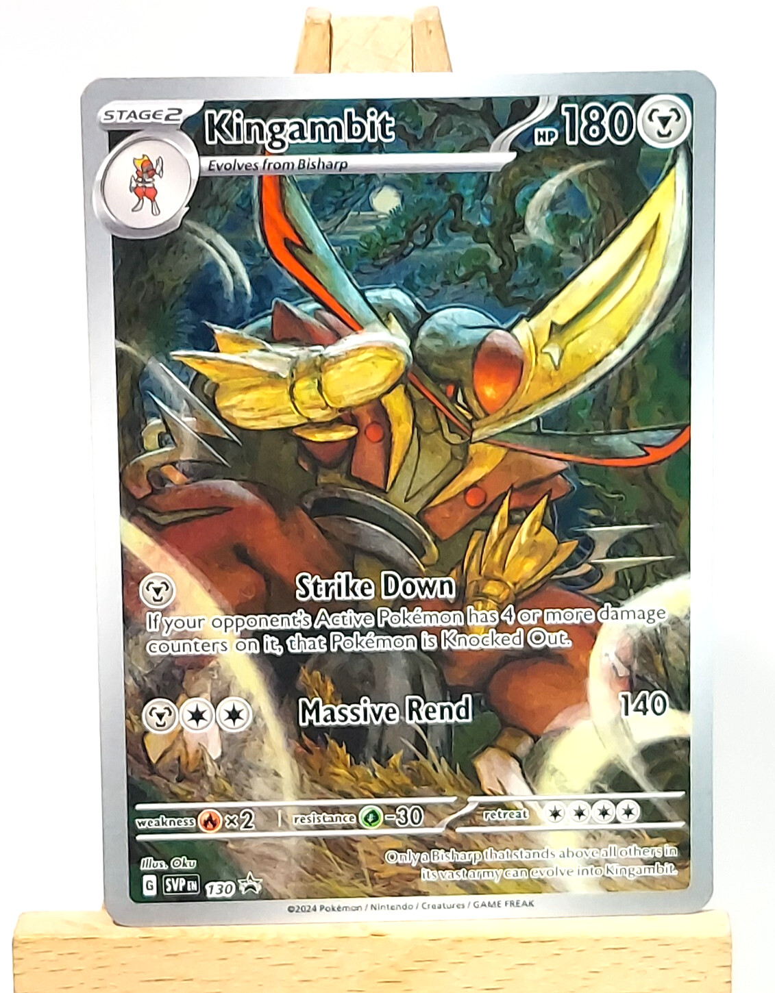 Pokemon Card - Kingambit Scarlet & Violet Promo 130 Promo