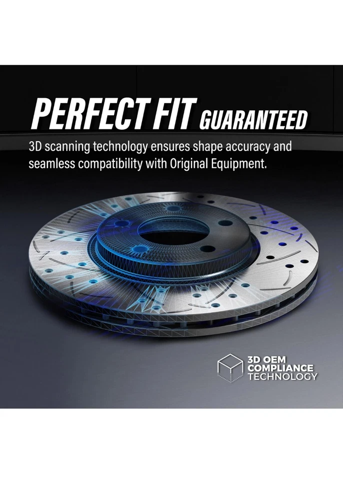 Kit de rotores de freno delanteros y traseros y pastillas semi metálicas para Audi Q7 2007-2015  Foto 3 de 4