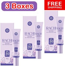 3X Rachi Sunscreen Extra UV Protection SPF50 PA Waterproof Oil Control 10g