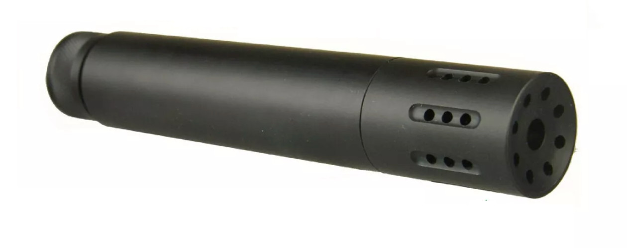 5.56 .223 Aluminum 1/2X28 Slip Over Linear Comp Tube + Muzzle Brake/Protector