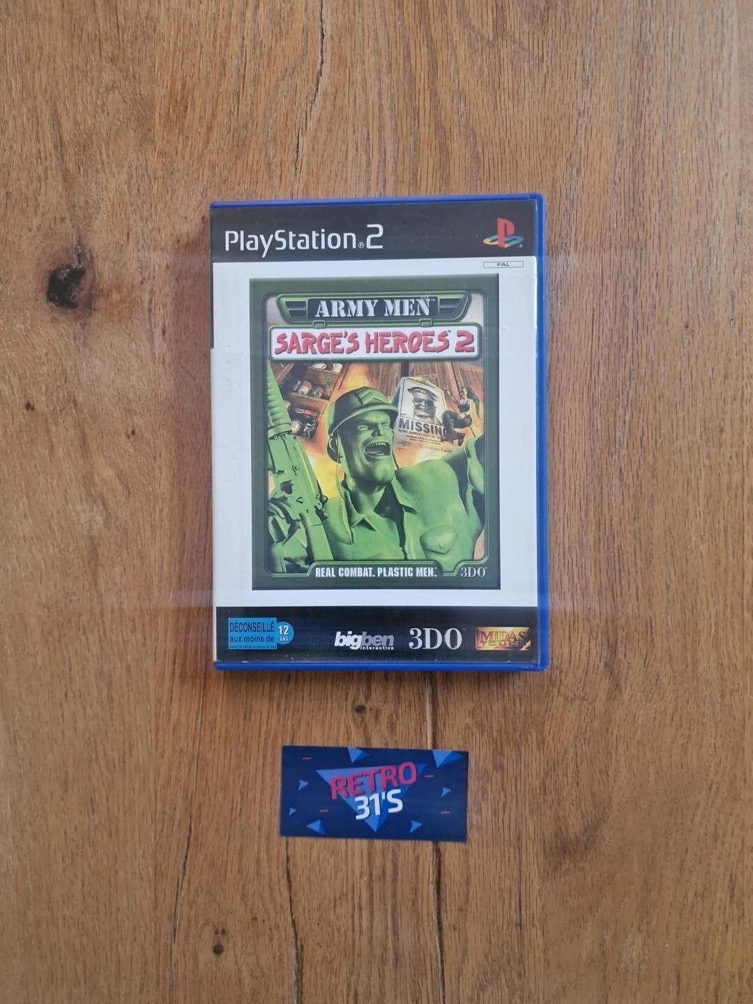 Army Men Sarge’s Heroes 2 Complet sur Playstation 2 PS2 !!!