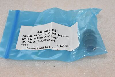 AMPHENOL MS3106A-10SL-3S CIRCULAR CONNECTOR, 3 POS, 3 TERMINAL, 1 PORT