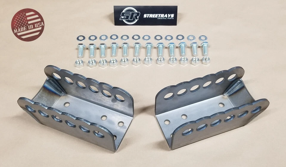 [SR] 63-72 Chevy C10 GMC C15 Truck Anti Squat Brackets for Factory Crossmember — 第 2/3 张图片