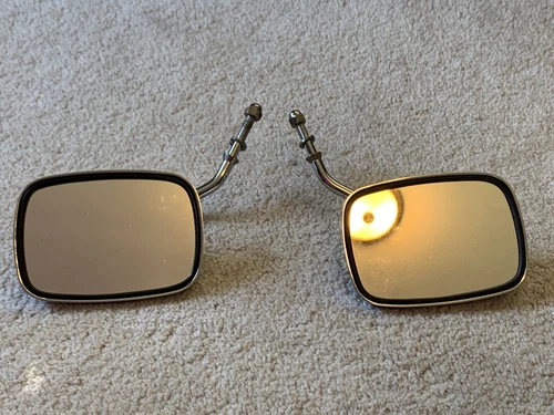 motorcycle mirrors x2 (5inch x 3 inch)