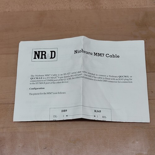 NR&D MM7 Cable, Modicon RJ45 422 to SY/MAX Port - NEW - Photo 6/7