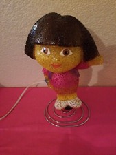 Nick, Jr. Dora The Explorer Nightlight Table Lamp On A Spring Base Works Great 