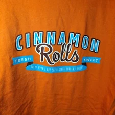 Whataburger Tee Orange Cinnamon Rolls Short Sleeve - Size 3XL