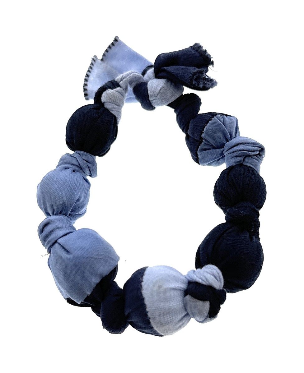 Damaged Good Condition Miu Miu Blue Textile Bangle -One Size