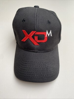 M Factor Embroidered Logo Black Adjustable Strapback Hat Ball Cap  