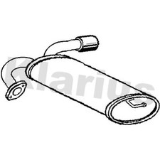 Exhaust Rear Back Box For Vauxhall Antara 2.0 CDTi Klarius 4807009 96469516
