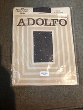 Vintage ADOLFO - Dots- PANTYHOSE - Brown Dots Size B