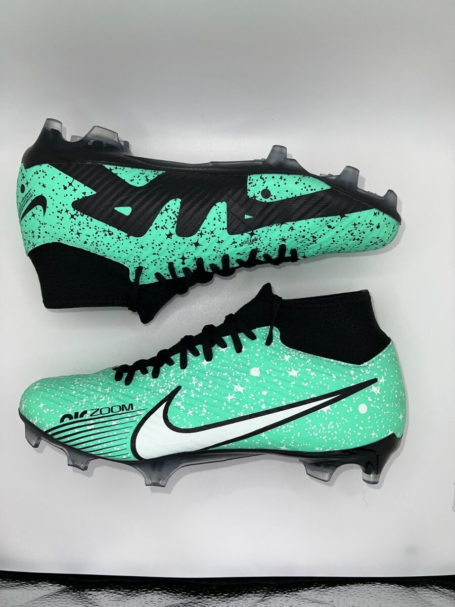 Nike By You Mercurial SuperFly 9 FG Men's Cleats (Mint/Black Nike By You Mercurial SuperFly 9 FG Men's Cleats (Mint/Black