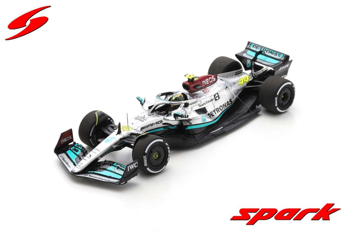 MERCEDES F1 2ND FRENCH GP 2022 HAMILTON 300 RACES 1/43 SPARK S8542 PROMO