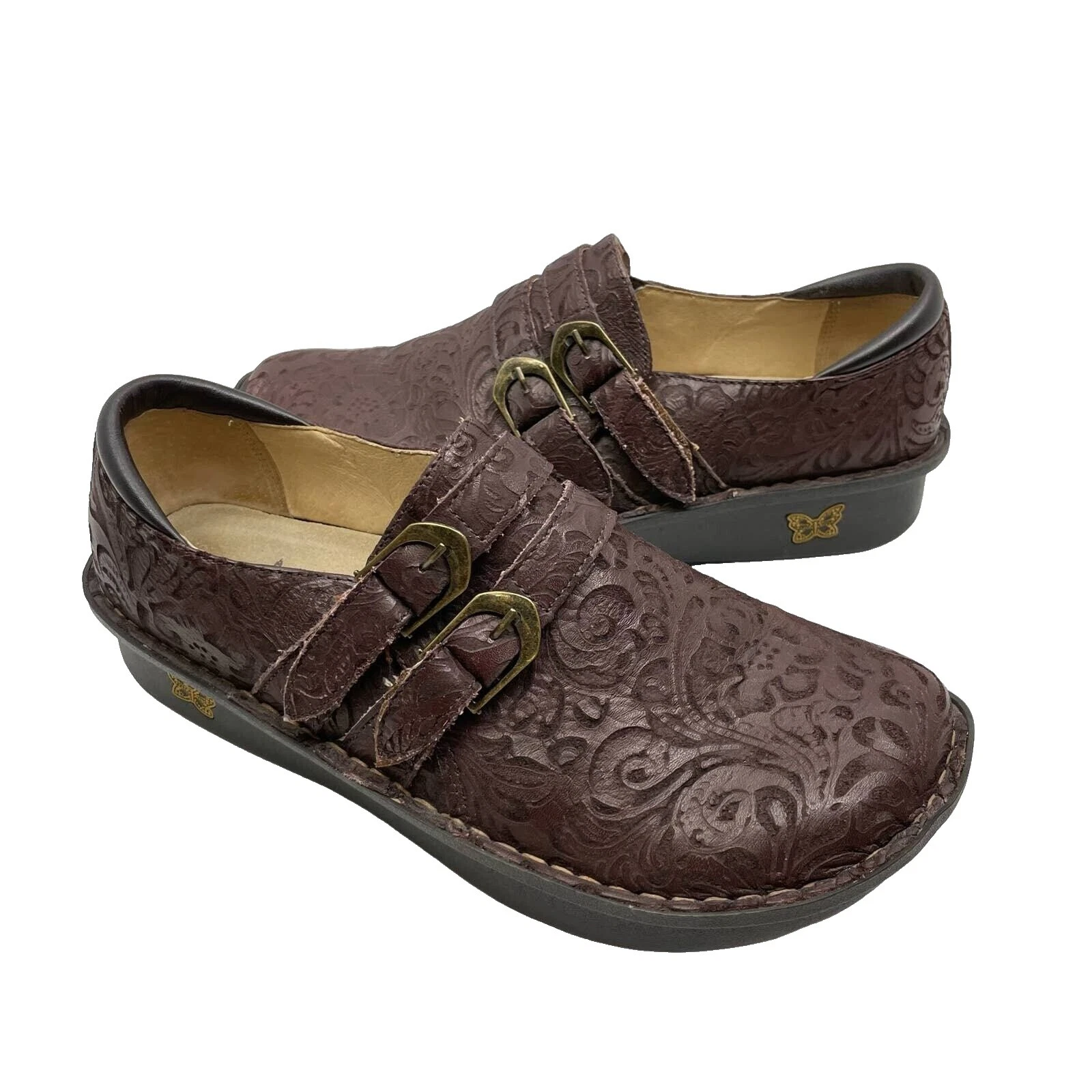 Zapatos Cómodos marrón Paisley para mujer