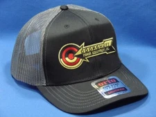 Cockshutt Tractor Hat - Black And Dark Grey Mesh - Mid Crown - Trucker