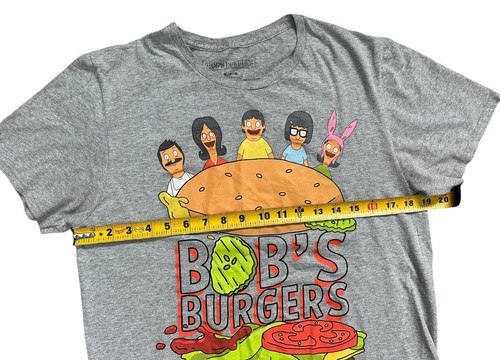 Camiseta Bobs Burgers Gris Jaspeado Unisex Gráfica Camiseta Crew Talla M - Imagen 5 de 7