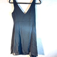 TOPSHOP Top Shop Little Black Dress NWT Size 4 Wrap Mini Spaghetti Straps Club