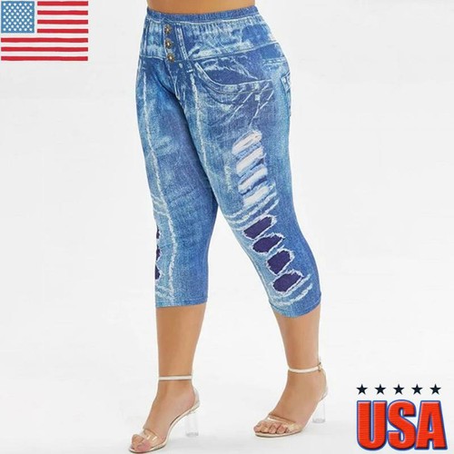 Cropped Denim Jeans Ladies Skinny 