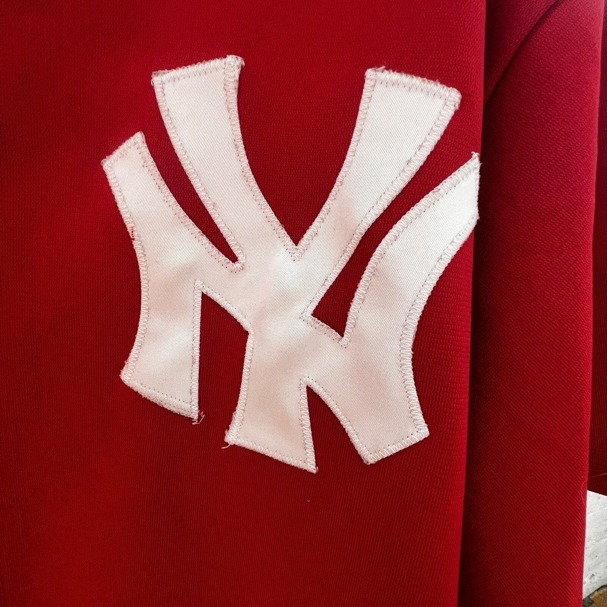 Vintage 90s Majestic MLB New York Yankees Jersey Men's Red