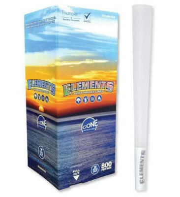 Elements vorgerollte Reiskegel natur unraffiniert - King Size 100er Pack