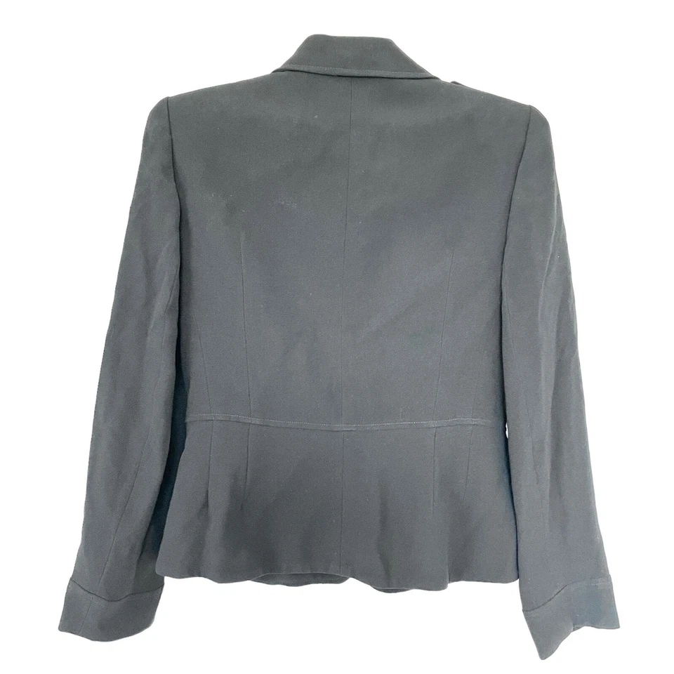 Vintage Zelda Military Fitted Single Button Blazer Jacket Black Women's Size 2 - Image 3 of 4