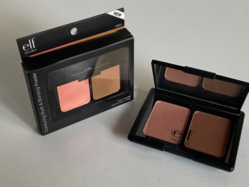 NEW EYES LIPS FACE ELF E.L.F. STUDIO CONTOURING BLUSH & BRONZING POWDER ST LUCIA - Picture 1 of 5