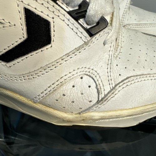 Sneakers alte vintage Converse Cons bianche nere uomo taglia 7,5 anni 90 RARA - Foto 5 di 24