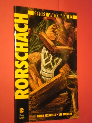 BEFORE WATCHMEN rorschach - No. 3 - stamped - by BRIAN AZZARELLO and Lee Bermejo