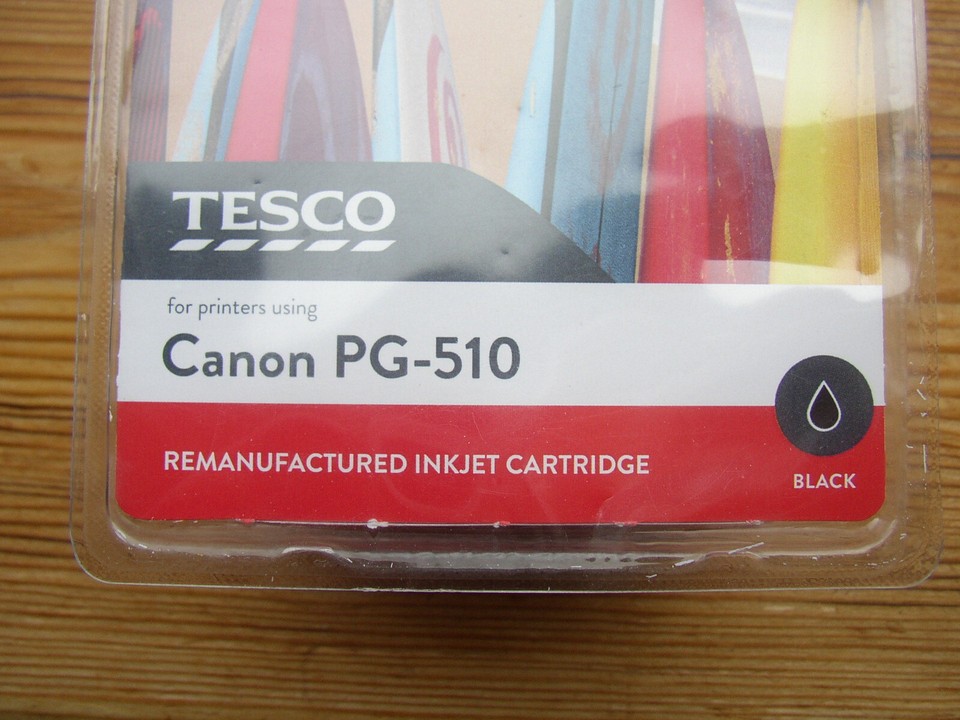 New Sealed Tesco Black ink inkjet printer cartridge Canon PG510 PG510