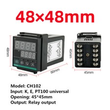 CH102 digital display intelligent PID thermostat relay output