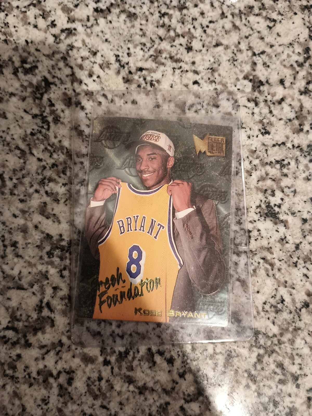 1996-97 Kobe Bryant Fleer Metal Fresh Foundation #137 Rookie Card