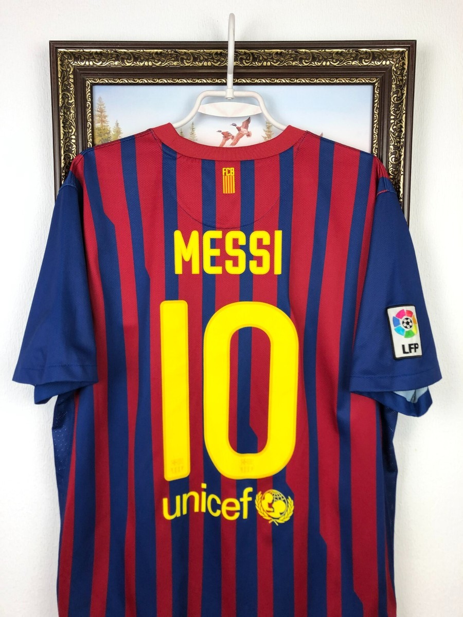 Barcelona Home football shirt 2011 Soccer #10 Messi Nike Jersey