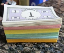 Monopoly Deluxe Edition Money - 1995 Replacement Parts Pieces C27