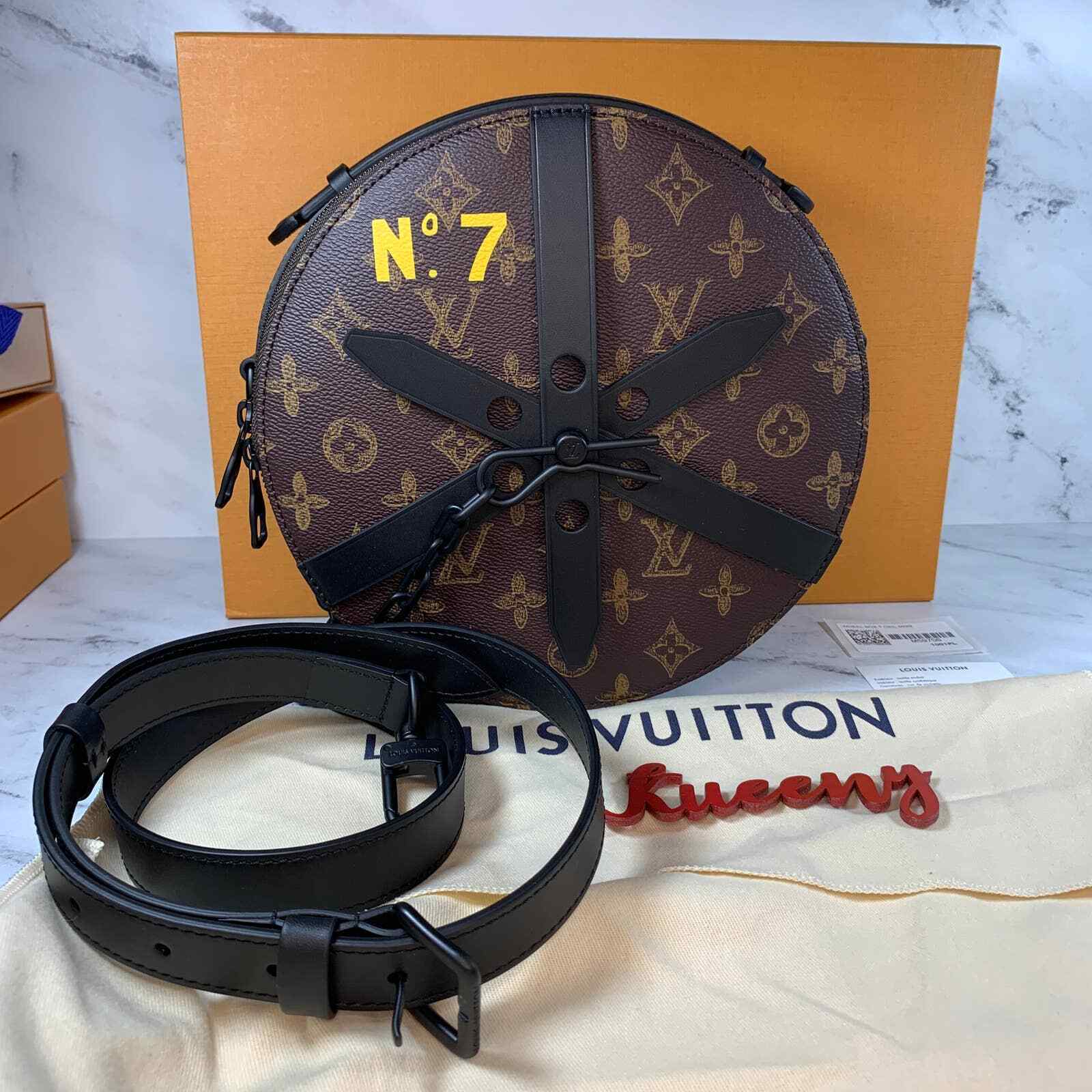 Louis Vuitton Wheelbox bag S22 round Virgil Abloh No 7 Monogram