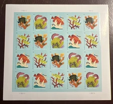 USPS Forever Postcard & Letter Coral 20 Self Adhesive Postage Stamps