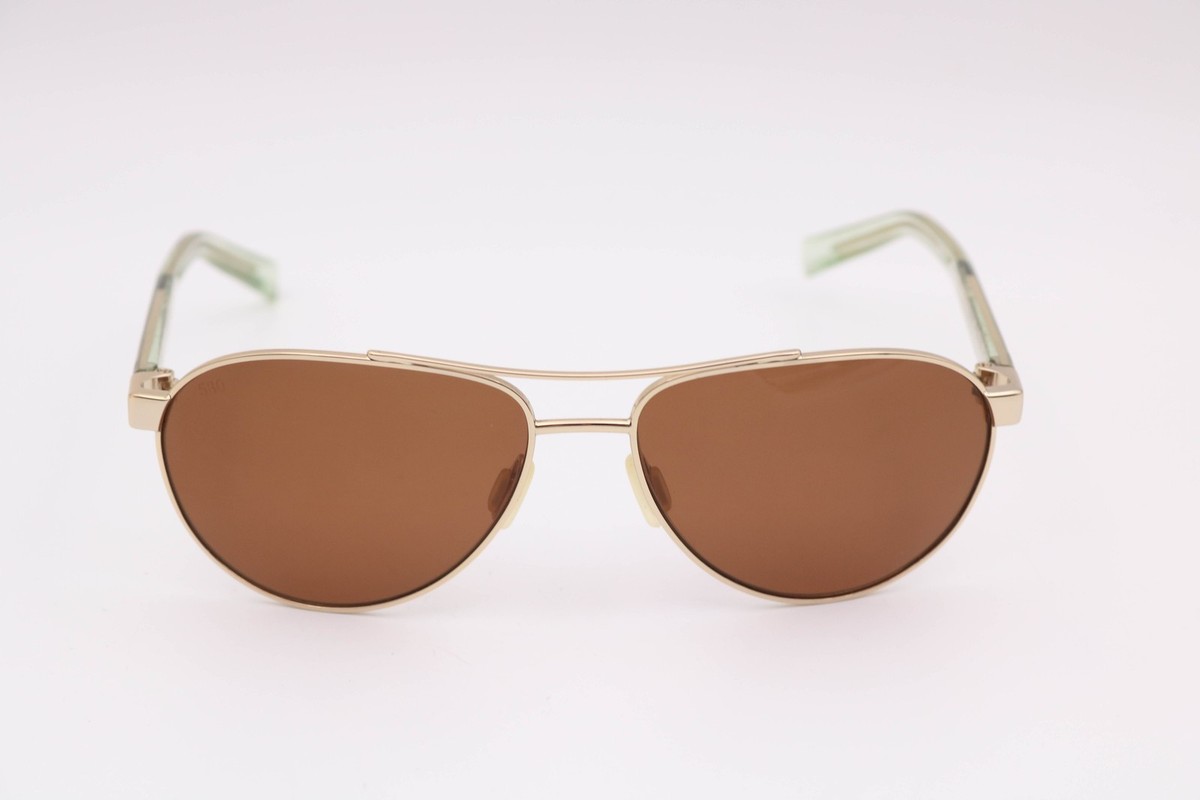 Costa Fernandina Gold Aviator Polarized Sunglasses 6a4007v 57-15