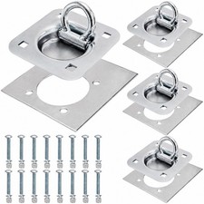 4 Pack Recessed D-ring Tie Down Anchors 6000 Lbs Heavy Duty Trailer Floor 4 Pack Recessed D-ring Tie Down Anchors 6000 Lbs Heavy Duty Trailer Floor