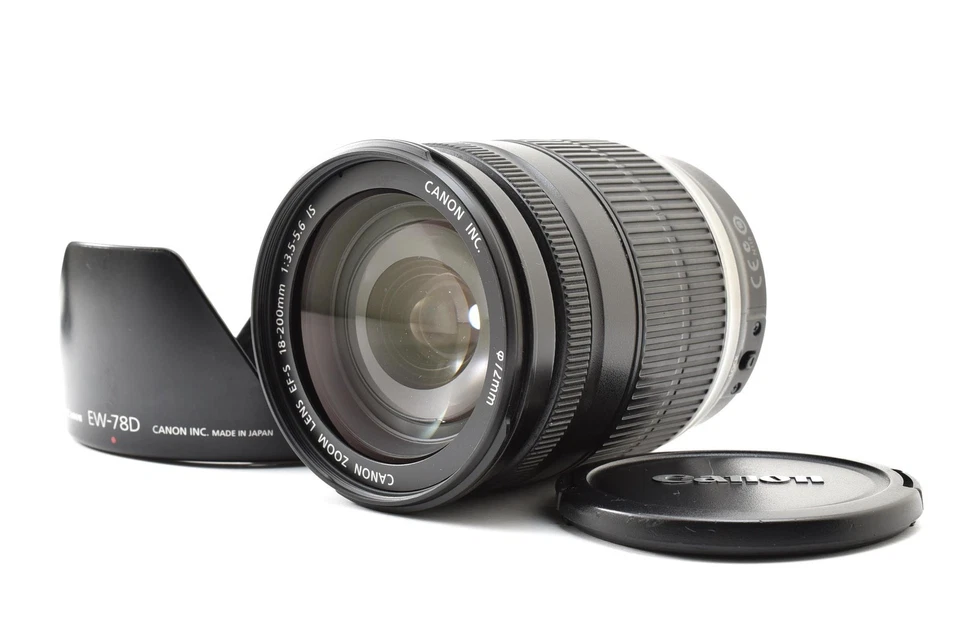 [NEUF] Objectif Canon EF-S 18-200 mm f/3,5-5,6 IS Zoom Telephoto AF avec... - Photo 1/4