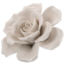 Decorazione da parete rosa ceramica minimalista 3d floreale statua arte da parete fiore da appendere