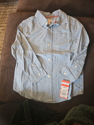 NWT Target Cat & Jack Boys XS (4/5) Button Up Dress Shirt - Picture 1 of 6
