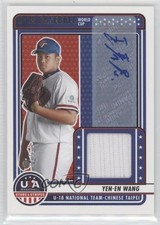 2023 Panini USA Baseball Stars & Stripes Signatures 67/72 Yen-En Wang Auto 0st9