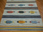 MODERND  ANATOLIA FLATWAVE KILIM GEOMATRIC FISH DESIGND 4x6 TURKISH RUG — photo 5